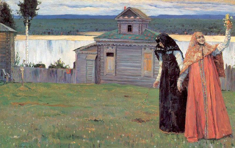 Nesterov, Mikhail In Small and Secluded Convents Sweden oil painting art